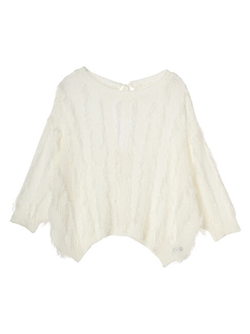 YECCA VECCA「2wayフリンジリボンニット」|ニット・セーター|