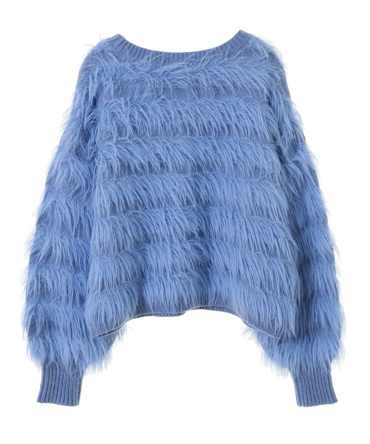 YECCA VECCA「フェザーボーダーニット」|ニット・セーター|