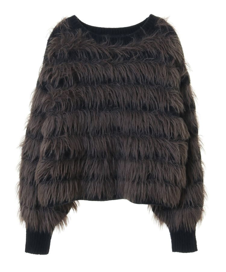 YECCA VECCA「フェザーボーダーニット」|ニット・セーター|