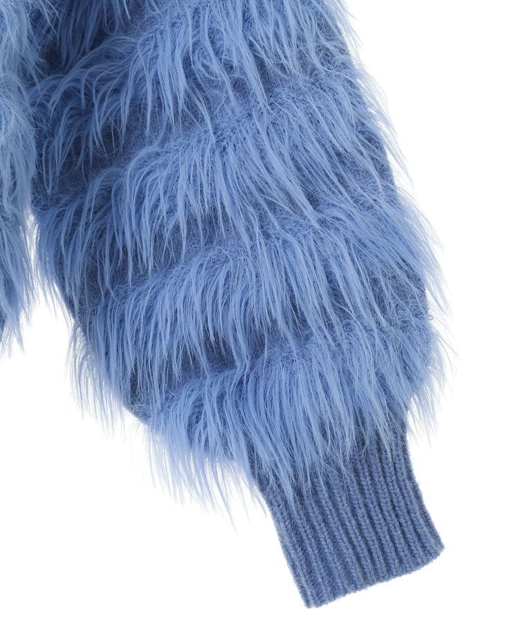 YECCA VECCA「フェザーボーダーニット」|ニット・セーター|