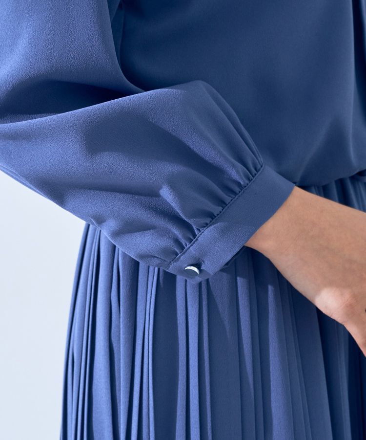 YECCA VECCA「ジョーゼットプリーツワンピース」|ワンピース|