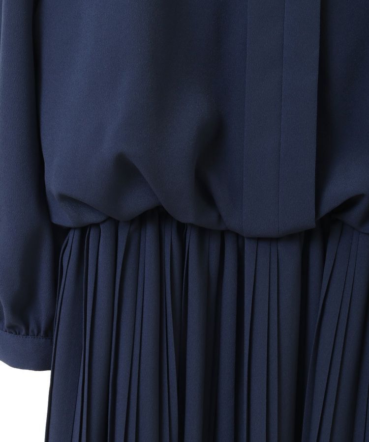 YECCA VECCA「ジョーゼットプリーツワンピース」|ワンピース|