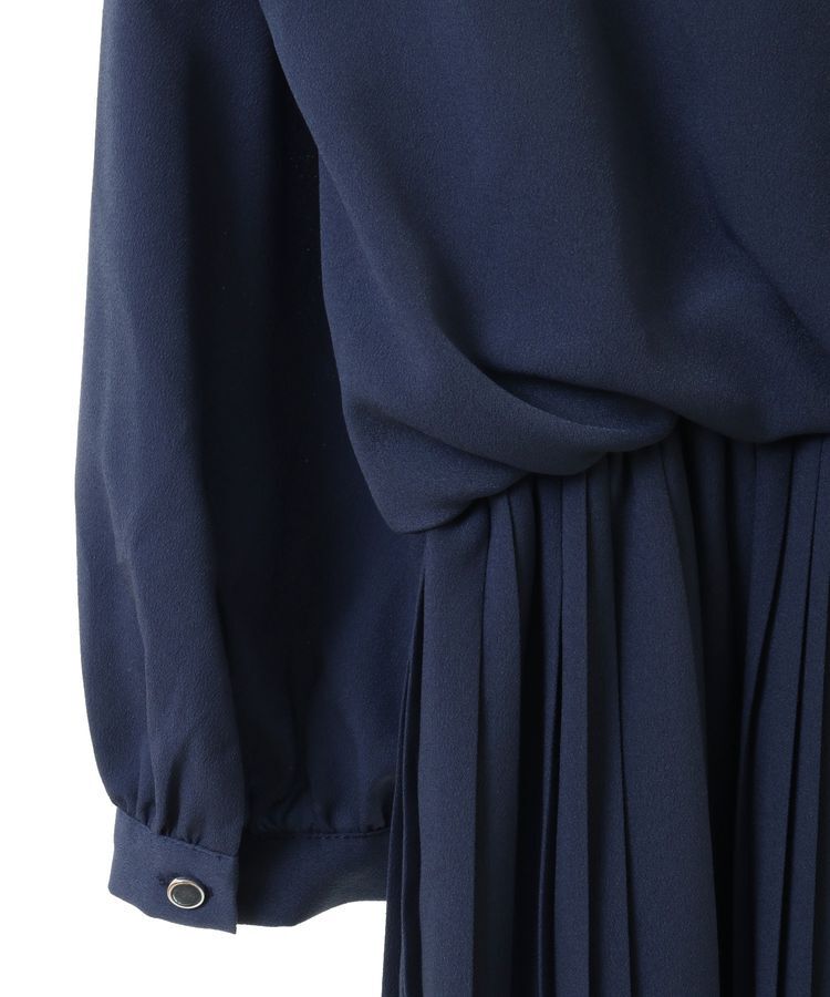 YECCA VECCA「ジョーゼットプリーツワンピース」|ワンピース|