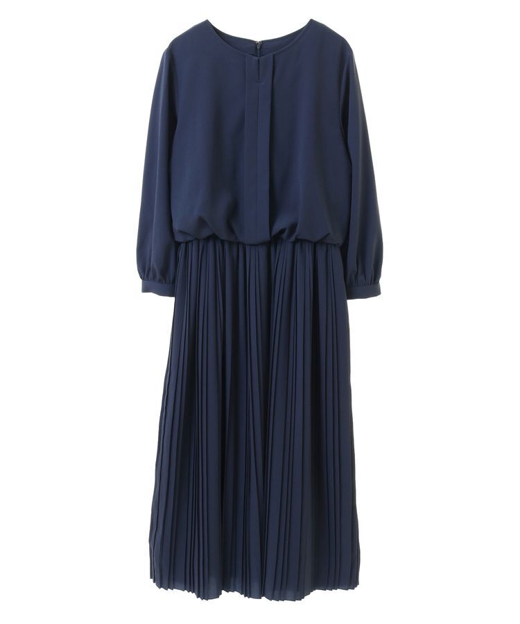 YECCA VECCA「ジョーゼットプリーツワンピース」|ワンピース|