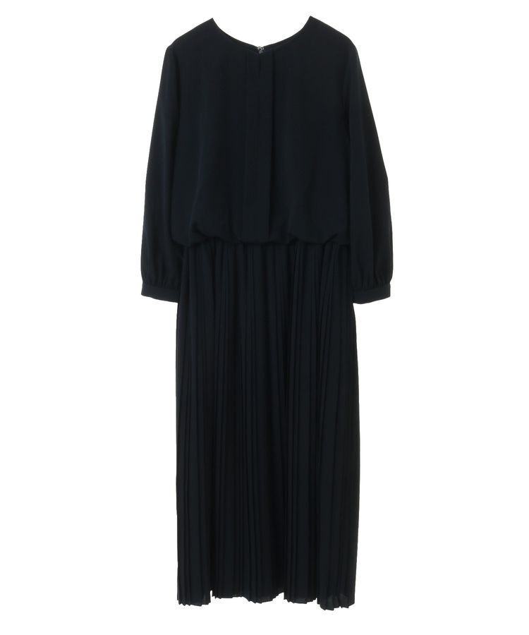 YECCA VECCA「ジョーゼットプリーツワンピース」|ワンピース|