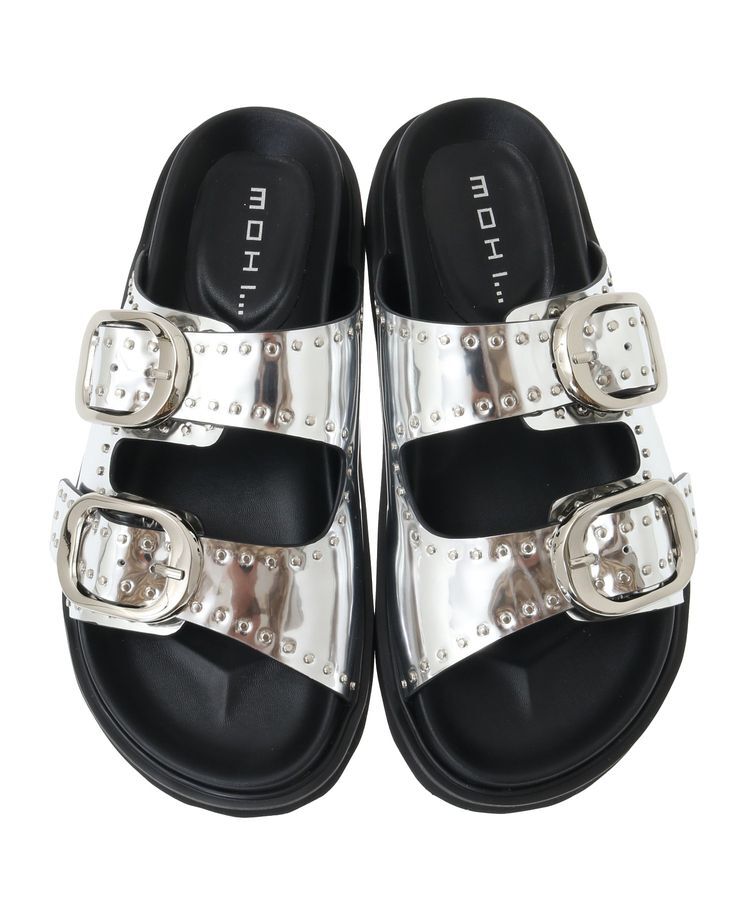 YECCA VECCA「【MOHI】メタルスタッズサンダル」|サンダル|