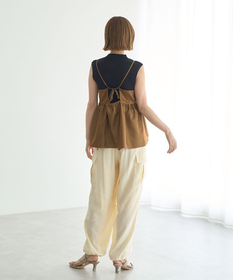 YECCA VECCA「シャイニーオーバーキャミ」|キャミソール|