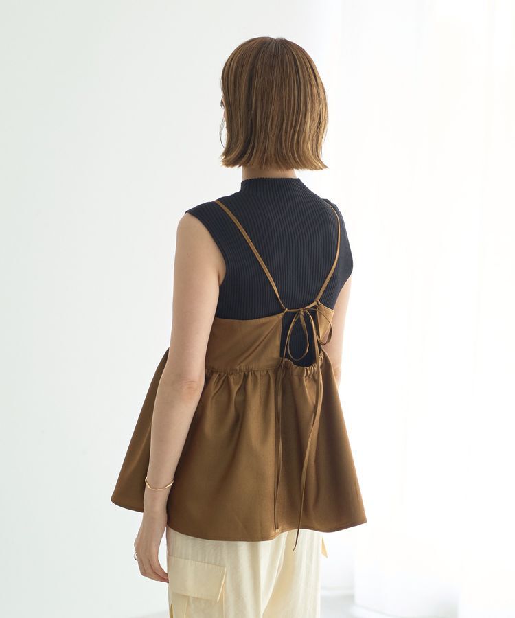 YECCA VECCA「シャイニーオーバーキャミ」|キャミソール|