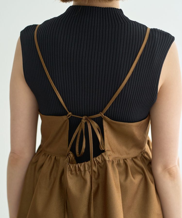 YECCA VECCA「シャイニーオーバーキャミ」|キャミソール|