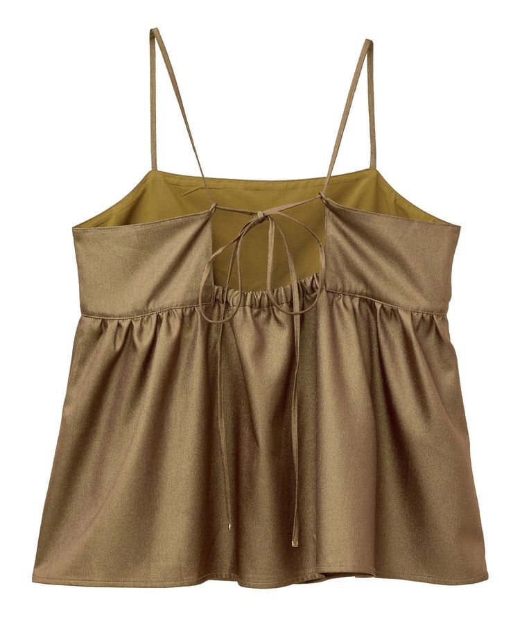 YECCA VECCA「シャイニーオーバーキャミ」|キャミソール|