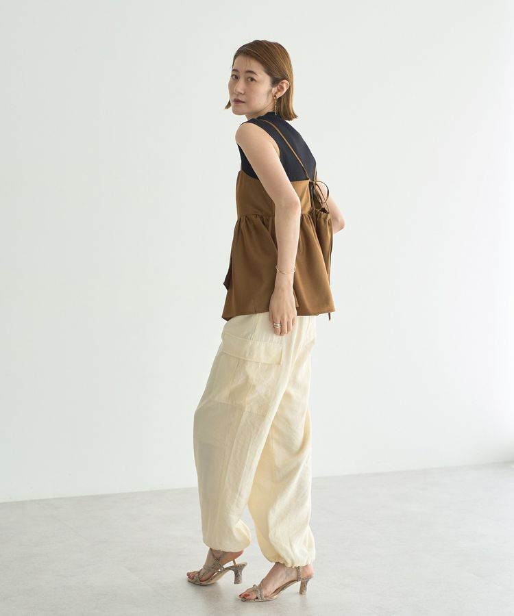 YECCA VECCA「シャイニーオーバーキャミ」|キャミソール|