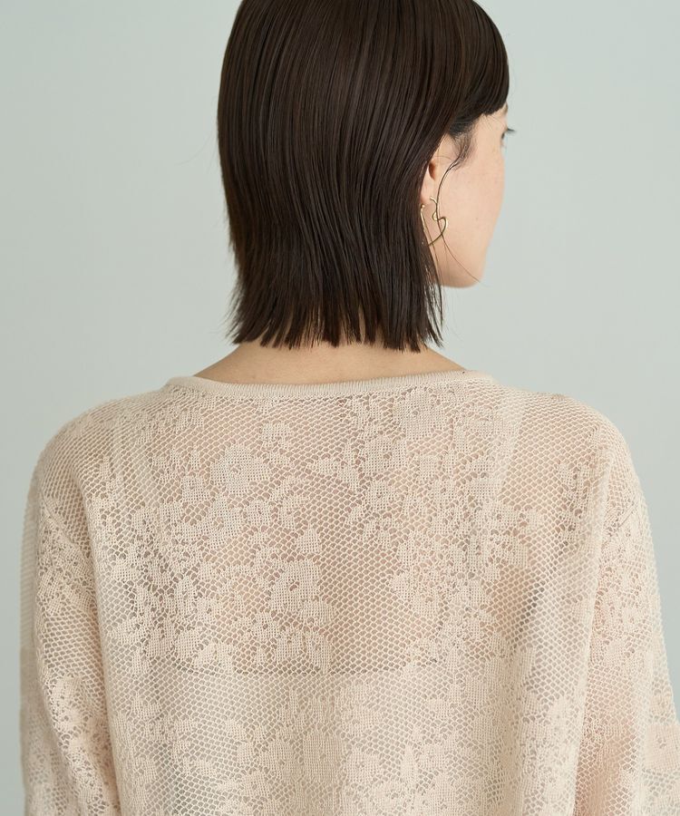 YECCA VECCA「【2点SET】インナーセットレース柄カーディガン」|カーディガン|