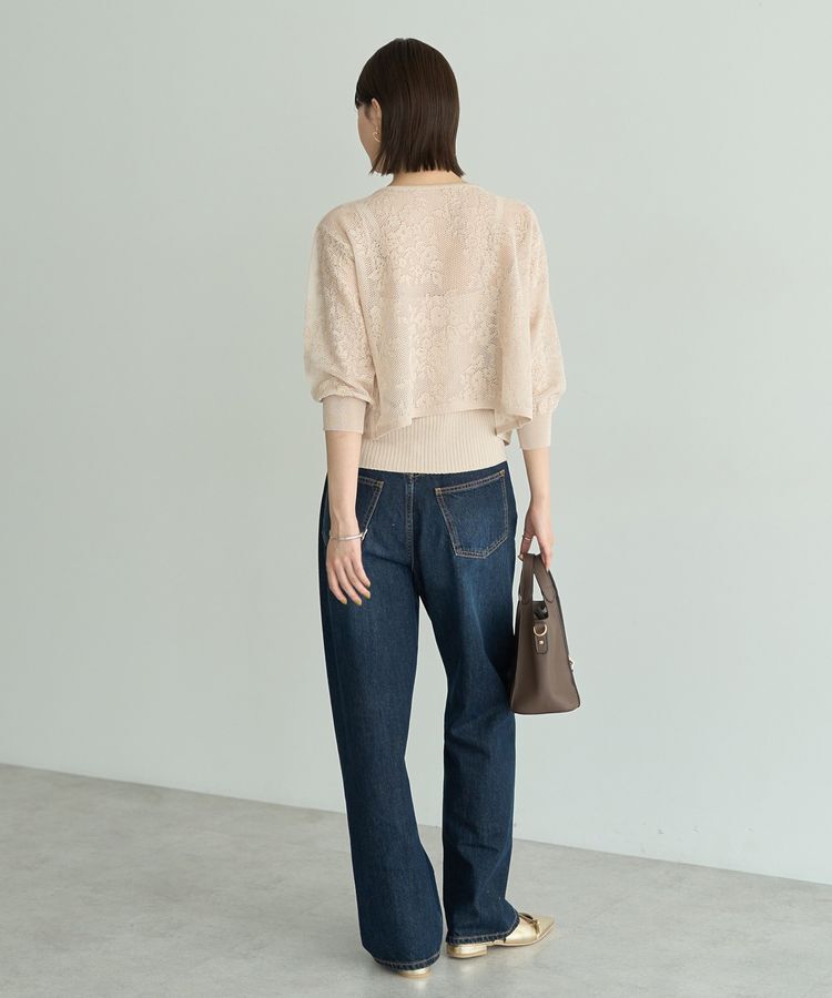 YECCA VECCA「【2点SET】インナーセットレース柄カーディガン」|カーディガン|