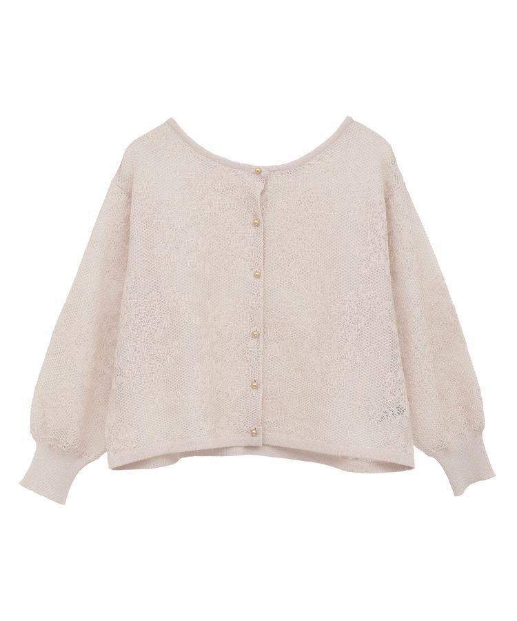 YECCA VECCA「【2点SET】インナーセットレース柄カーディガン」|カーディガン|