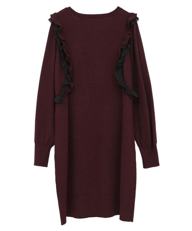 YECCA VECCA「【archive】ラッフルニットワンピース」|ワンピース|