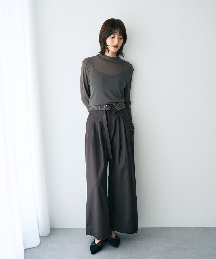 YECCA VECCA「ハイネックシアーインナー」|インナー|