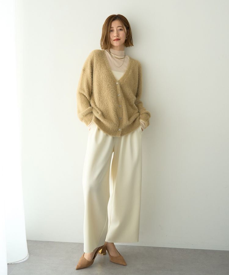 YECCA VECCA「ラメシャギーカーディガン」|カーディガン|