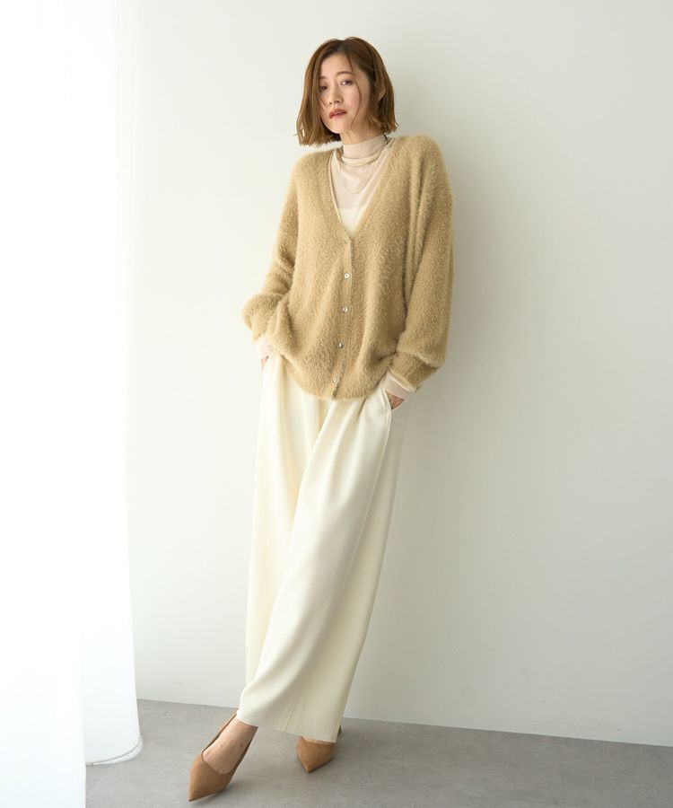 YECCA VECCA「ラメシャギーカーディガン」|カーディガン|