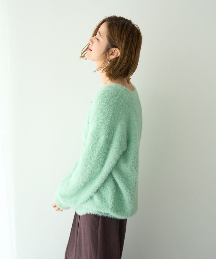 YECCA VECCA「ラメシャギーカーディガン」|カーディガン|