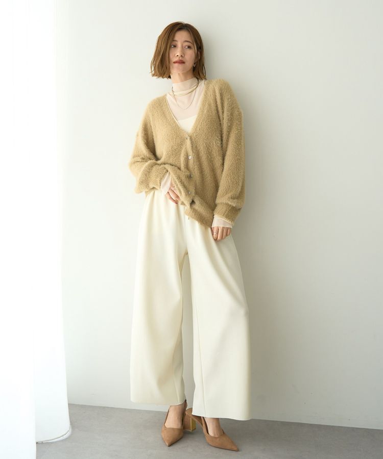 YECCA VECCA「ラメシャギーカーディガン」|カーディガン|