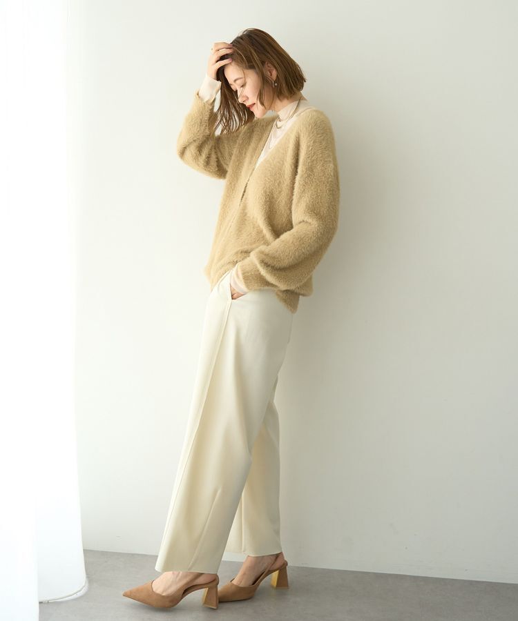 YECCA VECCA「ラメシャギーカーディガン」|カーディガン|