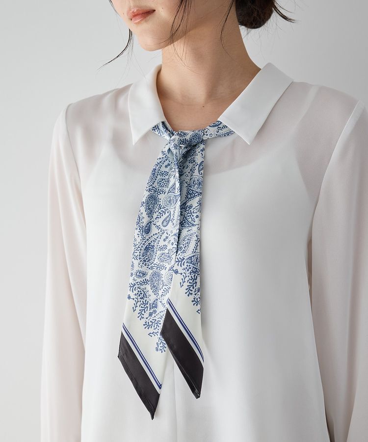 YECCA VECCA「スカーフ付きブラウス」|シャツ・ブラウス|