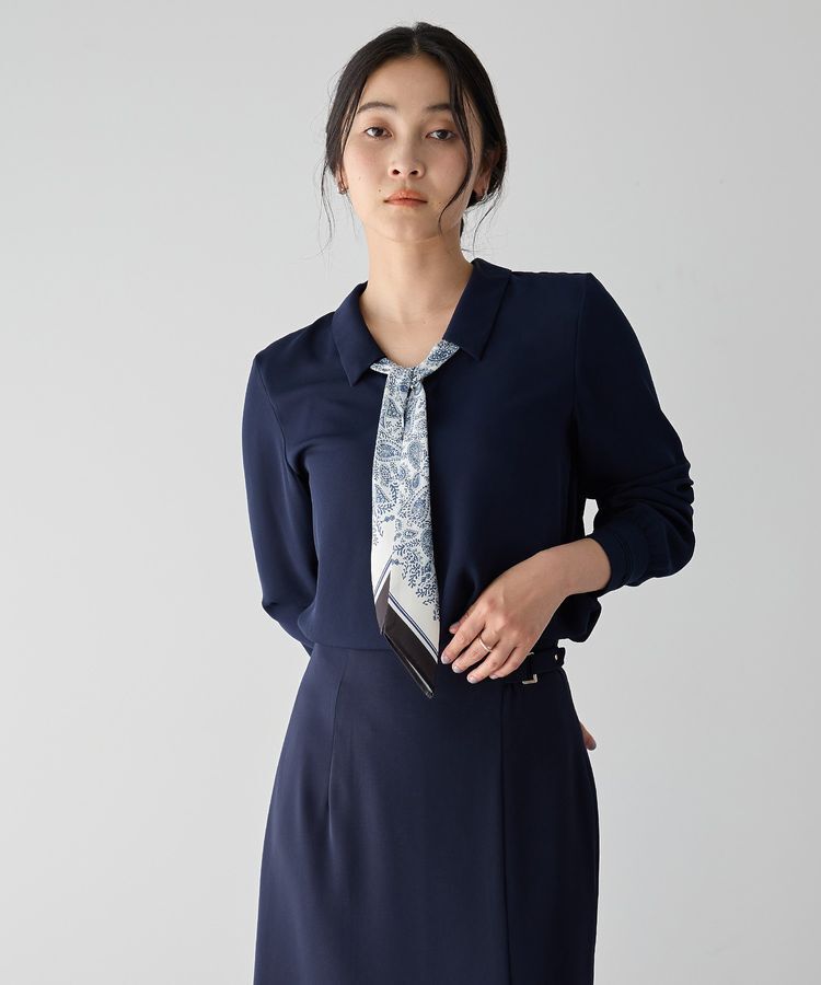 YECCA VECCA「スカーフ付きブラウス」|シャツ・ブラウス|