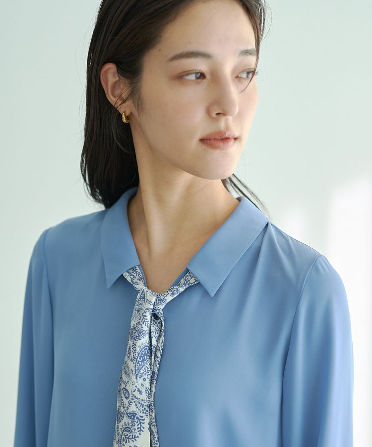 YECCA VECCA「スカーフ付きブラウス」|シャツ・ブラウス|