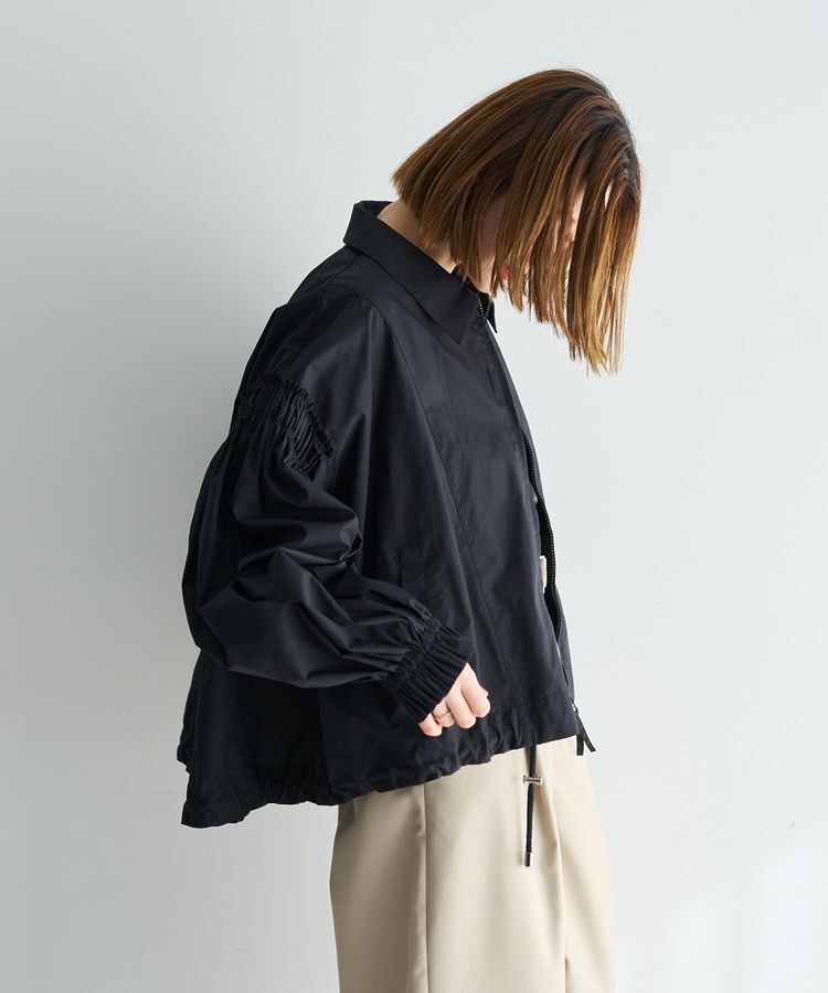 Editt by YECCA VECCA「ボリュームギャザーデザインZIPブルゾン」|ブルゾン・スタジャン|