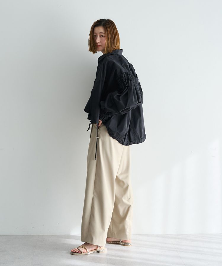 Editt by YECCA VECCA「ボリュームギャザーデザインZIPブルゾン」|ブルゾン・スタジャン|
