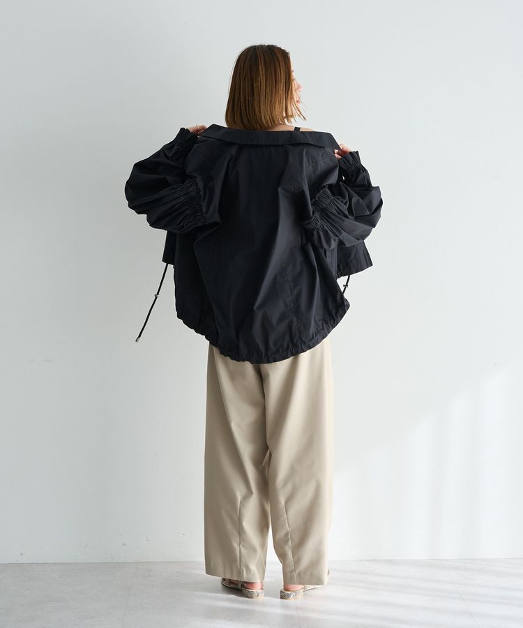 Editt by YECCA VECCA「ボリュームギャザーデザインZIPブルゾン」|ブルゾン・スタジャン|