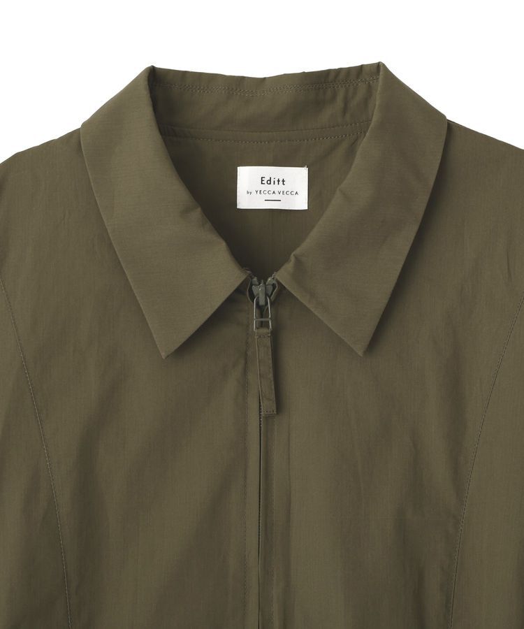 Editt by YECCA VECCA「ボリュームギャザーデザインZIPブルゾン」|ブルゾン・スタジャン|