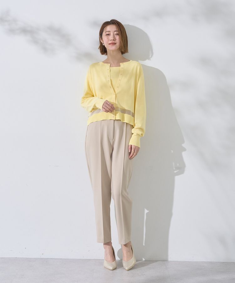 YECCA VECCA「シアーMIXカーディガン」|カーディガン|