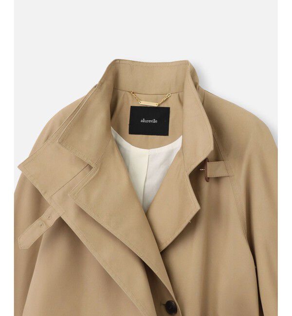 allureville「◇オーバーラップスタンドコート」|トレンチコート|