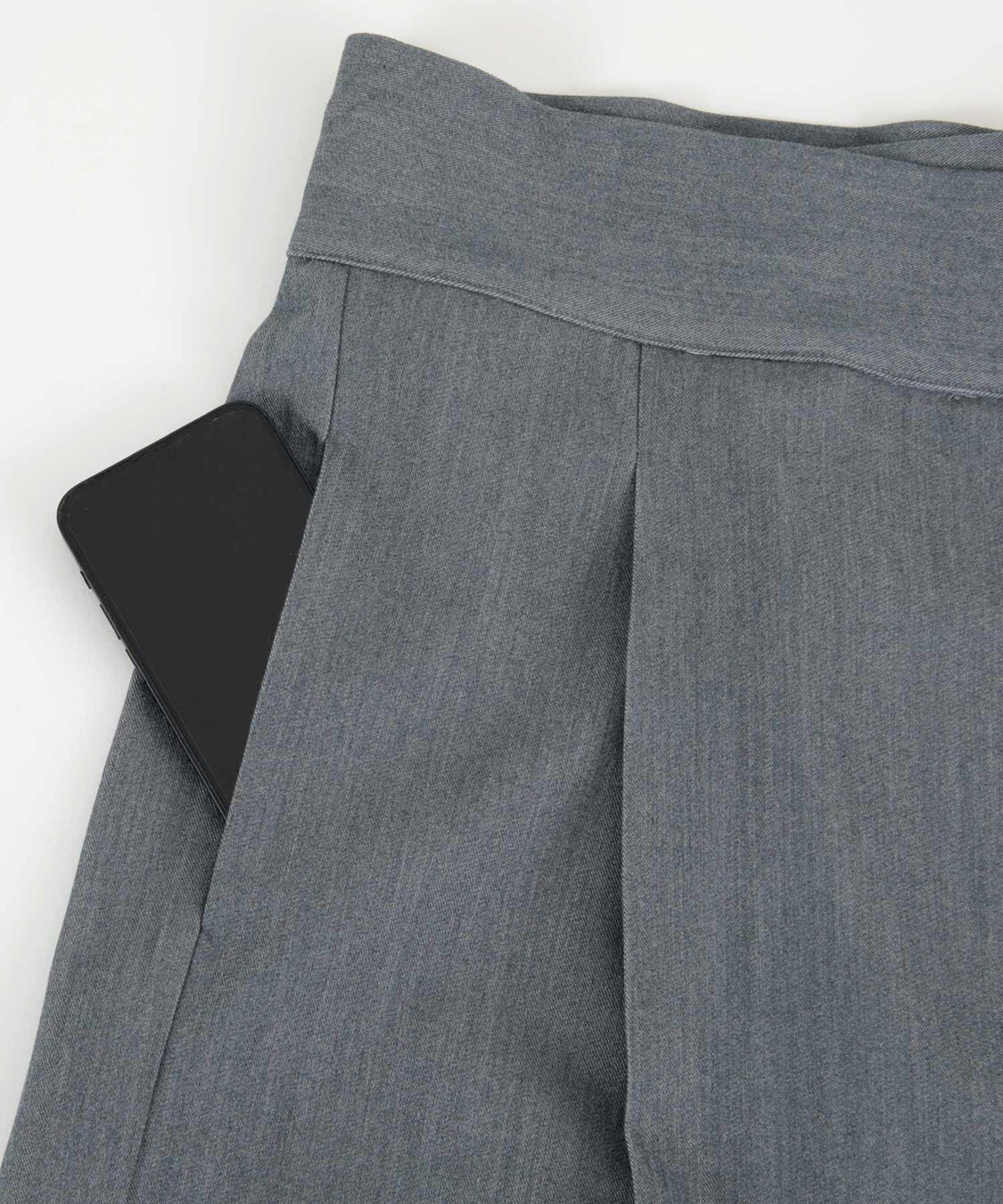 ur's「ラップ風デザインハイウエストパンツ」|スラックス|