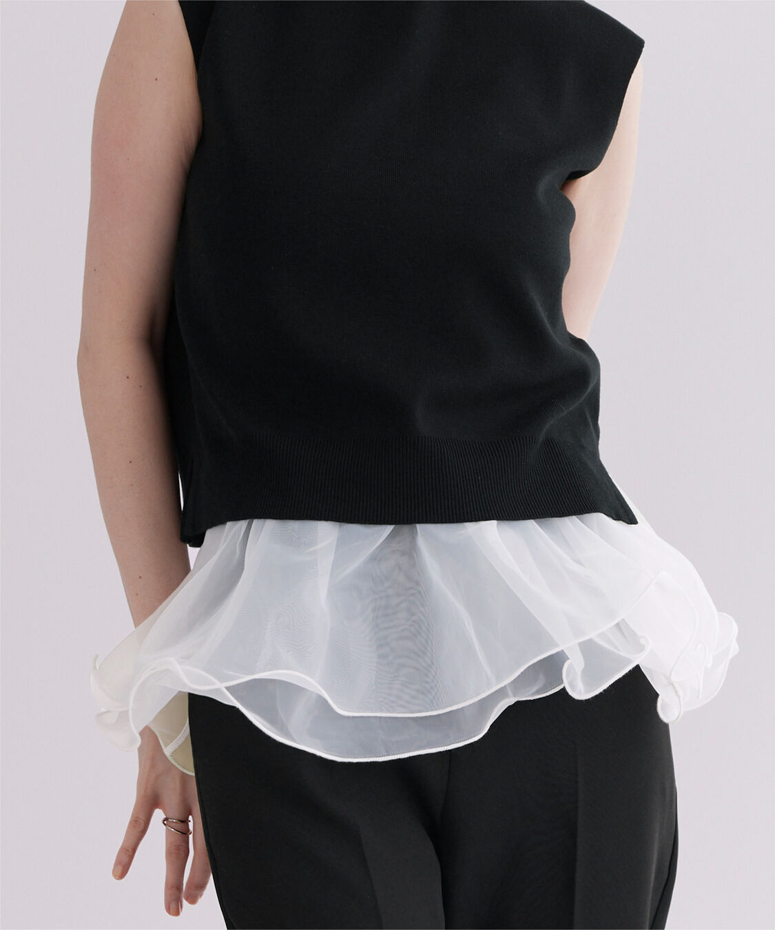 ur's「フレアベルト付ニットプルオーバー」|ニット・セーター|