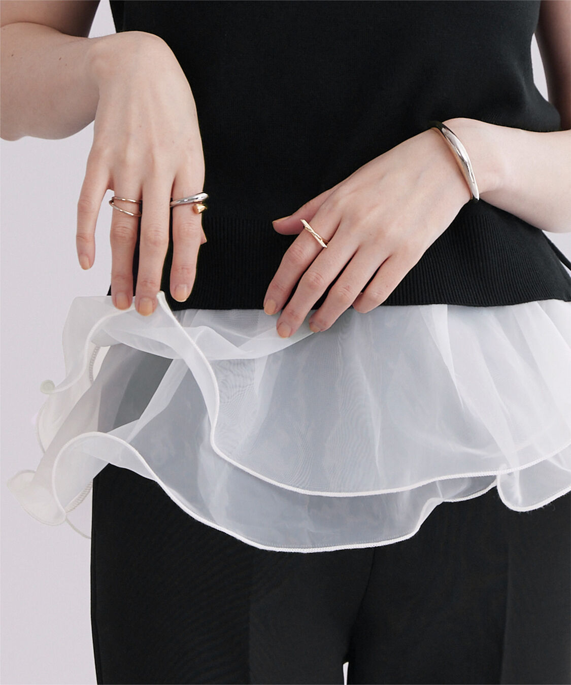 ur's「フレアベルト付ニットプルオーバー」|ニット・セーター|