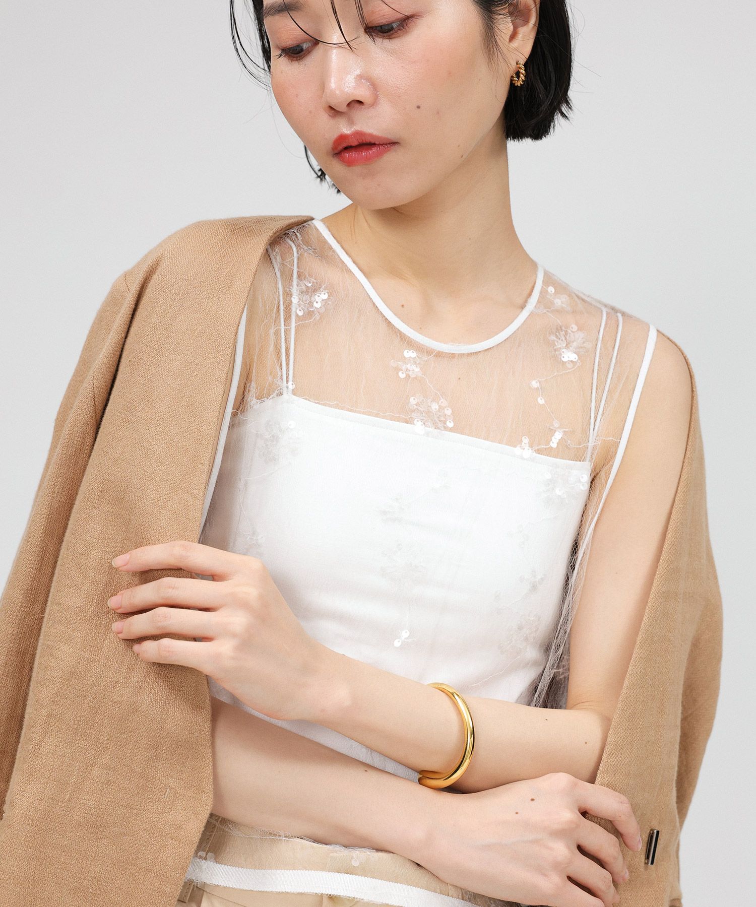 BABYLONE「インナーカップ付きキャミ」|キャミソール|