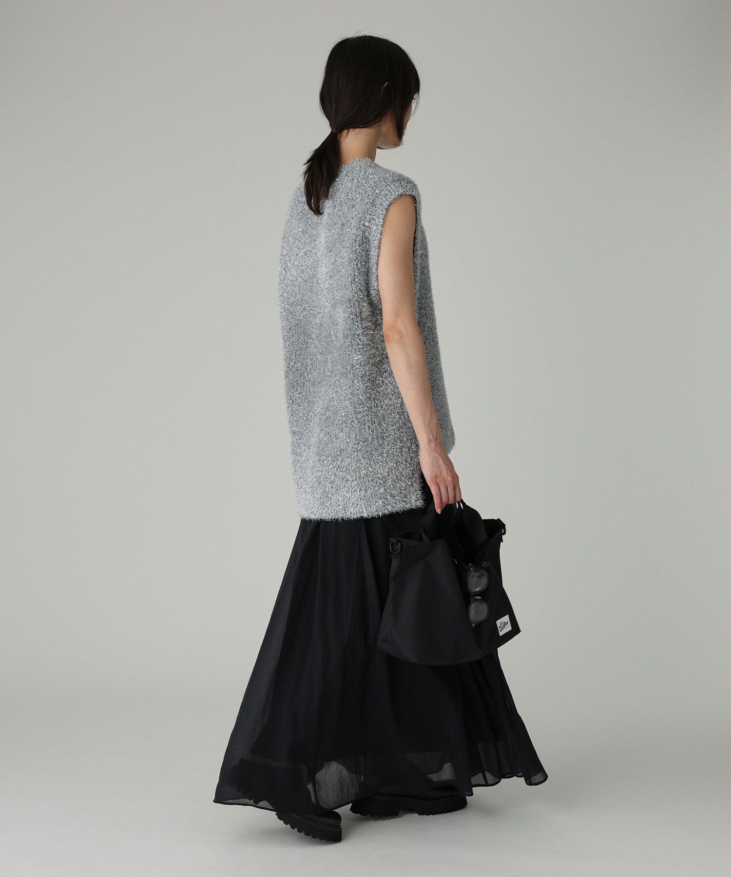 BABYLONE「コットンシフォンボリュームスカート」|スカート|