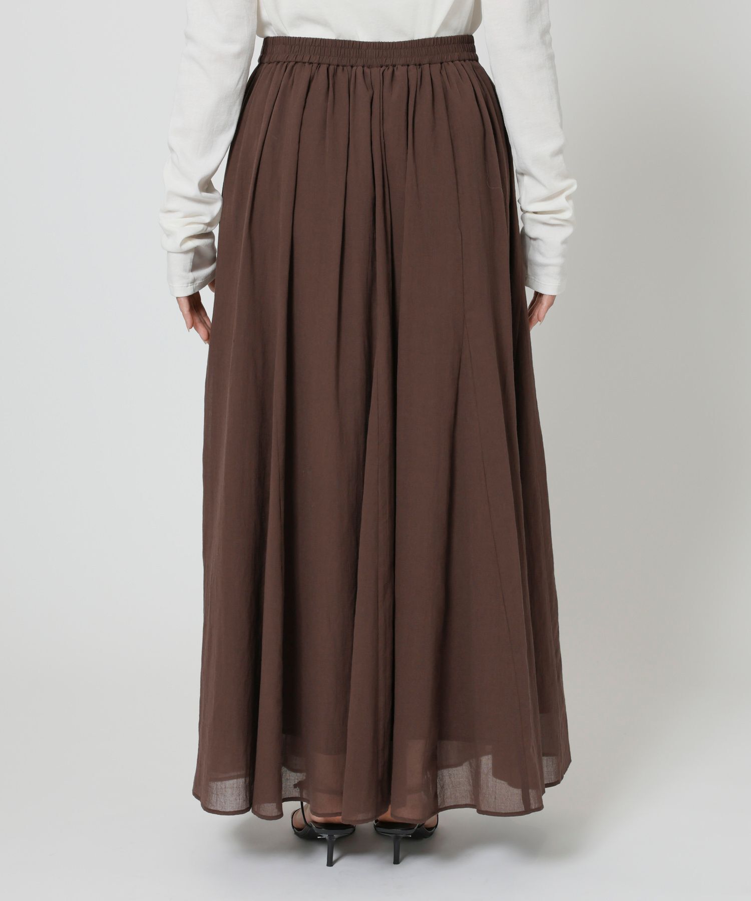 BABYLONE「コットンシフォンボリュームスカート」|スカート|