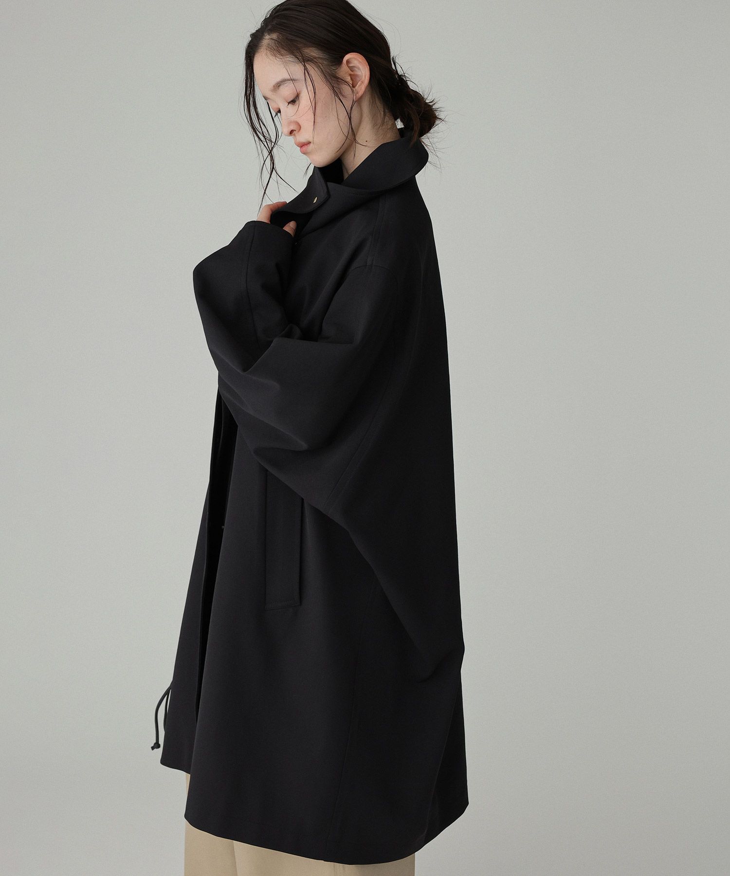 BABYLONE「【多機能素材】オーバーフォルムコート」|ステンカラーコート|