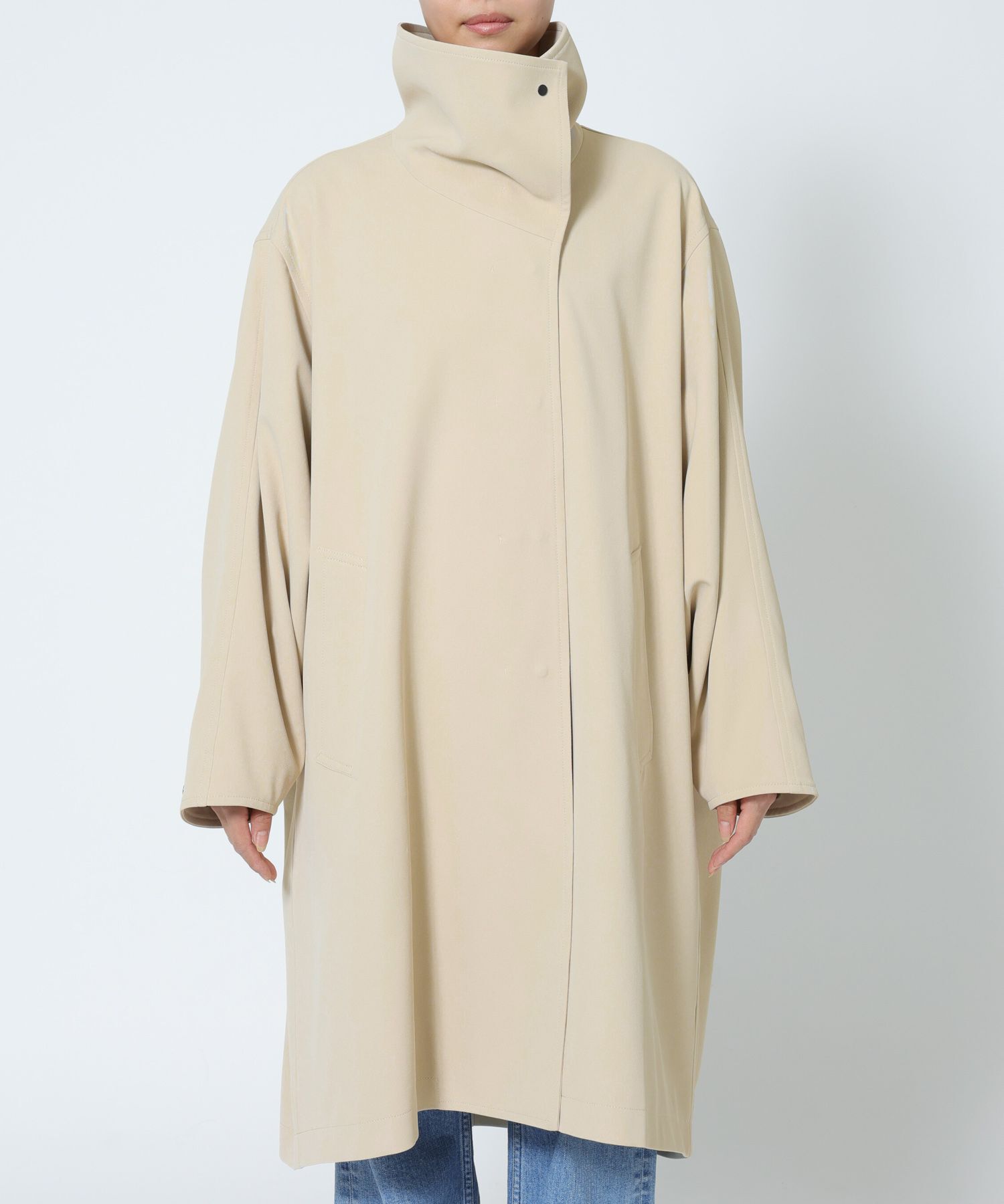 BABYLONE「【多機能素材】オーバーフォルムコート」|ステンカラーコート|