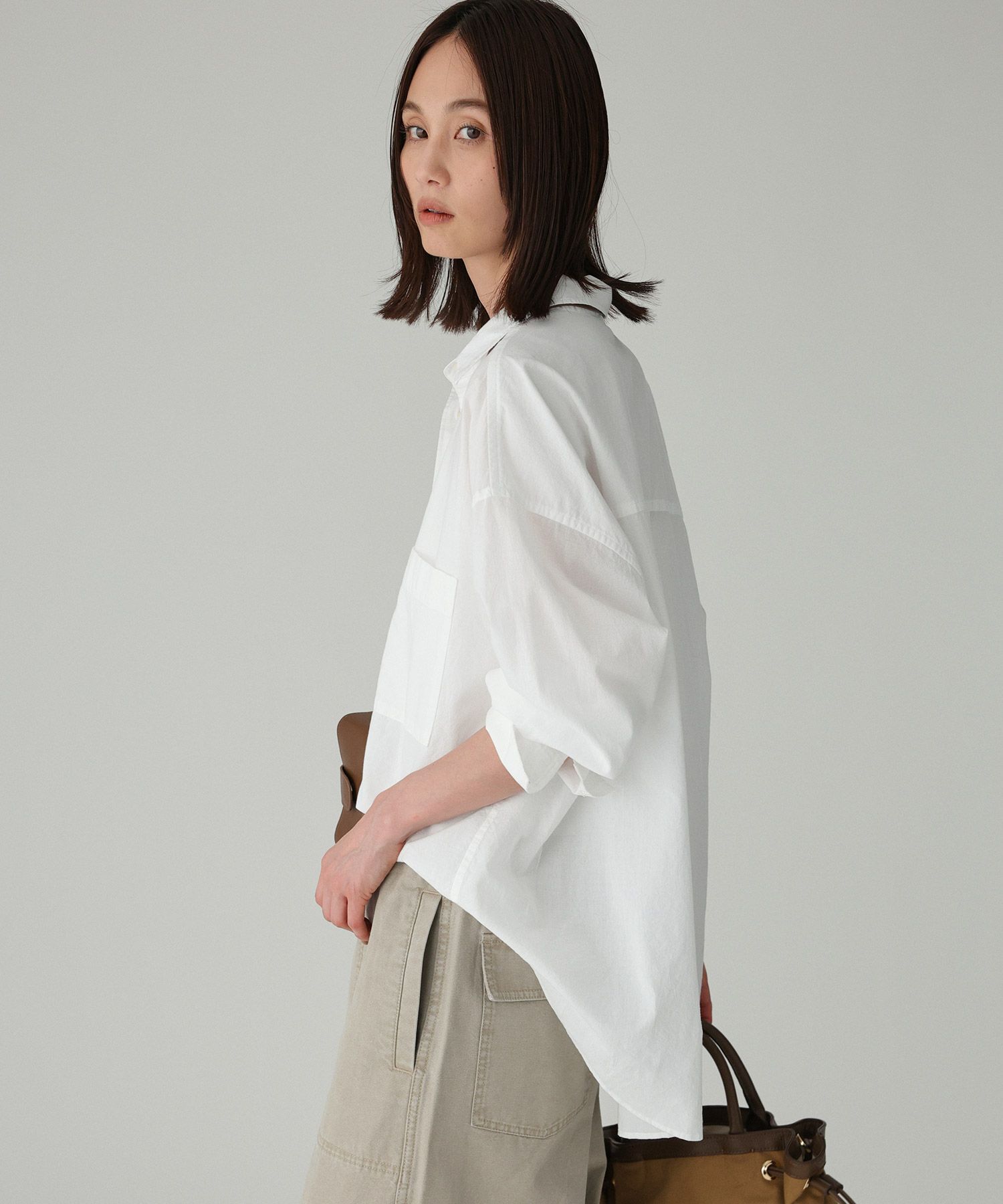 BABYLONE「コットンローンシャツ」|シャツ・ブラウス|