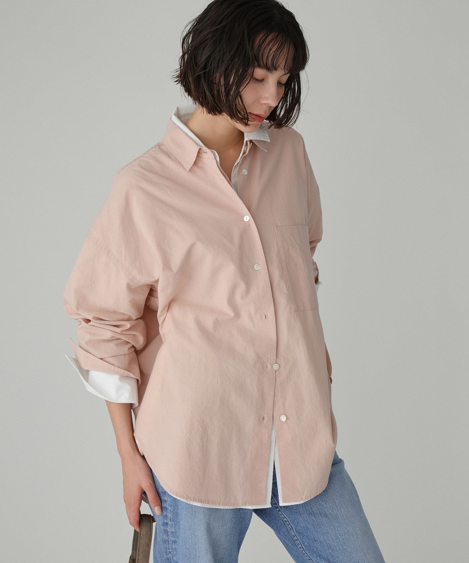 BABYLONE「コットンローンシャツ」|シャツ・ブラウス|ﾋﾟﾝｸ