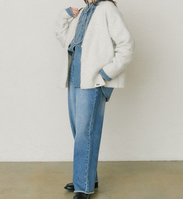  「【25th】FOXウールニットVネックカーディガン」|カーディガン|