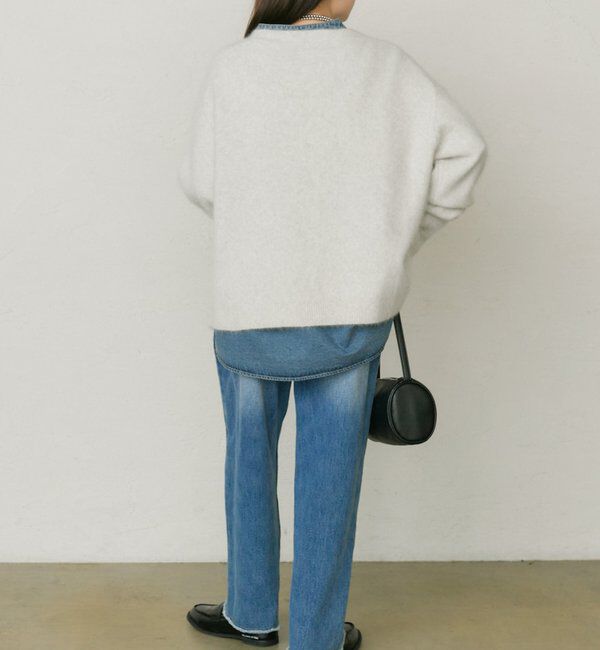  「【25th】FOXウールニットVネックカーディガン」|カーディガン|