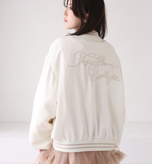  「ロゴ入りスカジャン」|ダウンベスト・ベスト|