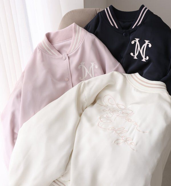  「ロゴ入りスカジャン」|ダウンベスト・ベスト|