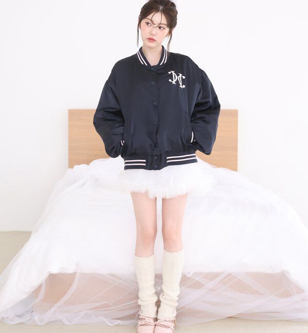  「チュールティアードミ二スカート」|スカート|