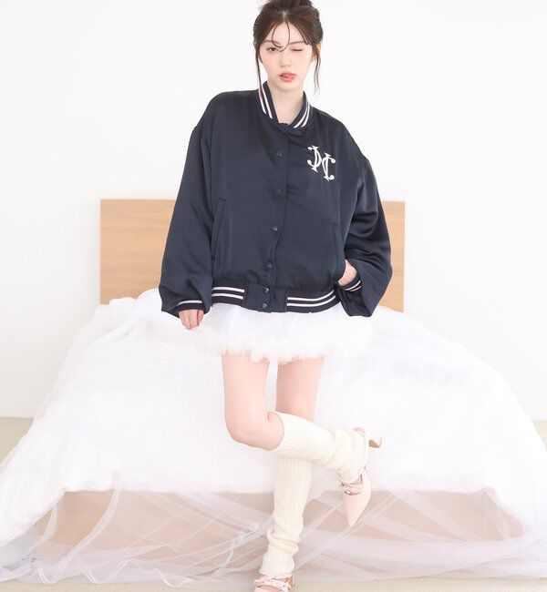  「チュールティアードミ二スカート」|スカート|